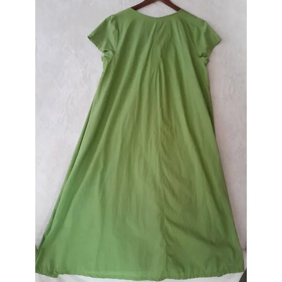 Bryn Walker Shirt Dress 100% Organic Cotton Minimalist MOP Buttons Size Large - Picture 3 of 8